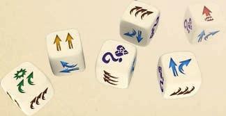 Subsequent Turns The following turns work the same way: The first player rolls all the dice and chooses one, then the next player chooses one, and so on until the last player, who rerolls all the