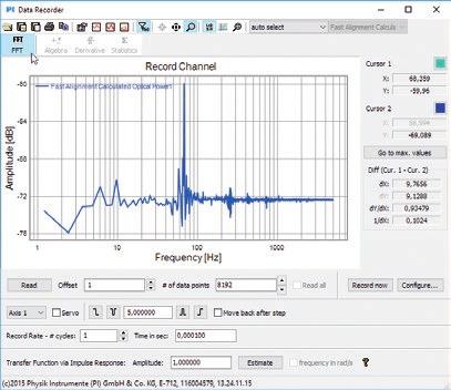 PIMikroMove PIMikroMove gives you the option to control axes, perform (manual) tuning as well as record data from the controller in real time, display the data graphically and also analyze the data.