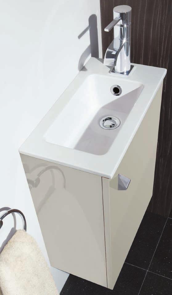 washing space. The Garda cloakroom mono tap is featured.