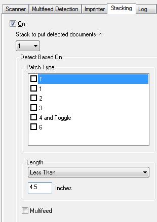 documents in: 1 (Stack #1) and set the Length option to: Less Than: the length of your shortest document plus 1/2-inch.