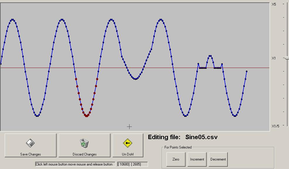 Figure 4. The Hapticon Editor Screen 5.3.1. Play in Time Function This utility displays the previously created/edited icon through the haptic display as a function of time.
