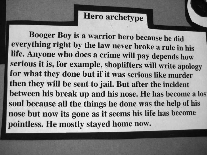 Figure 1C Booger Boy Hero Archetype
