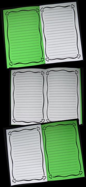 Printable The next pages can be printed back-to-front to form a card fold organizer for students to write their stories. The plain lined page goes in the center of the card.