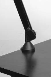 For Acrobat HD Short Arm: Place the Weighted Base on top of a sturdy desk or table (see Figure