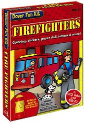 Freddy the Fireman sticker paper doll 2 complete coloring books 51 full-color stickers 10 red-hot tattoos 6 pre-cut stencils Squirting toy fire