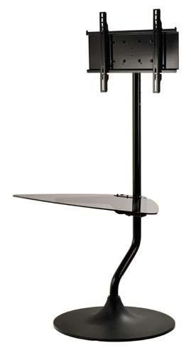 With a modern design, high gloss black finish and a smoked glass shelf, this stand looks great anywhere.