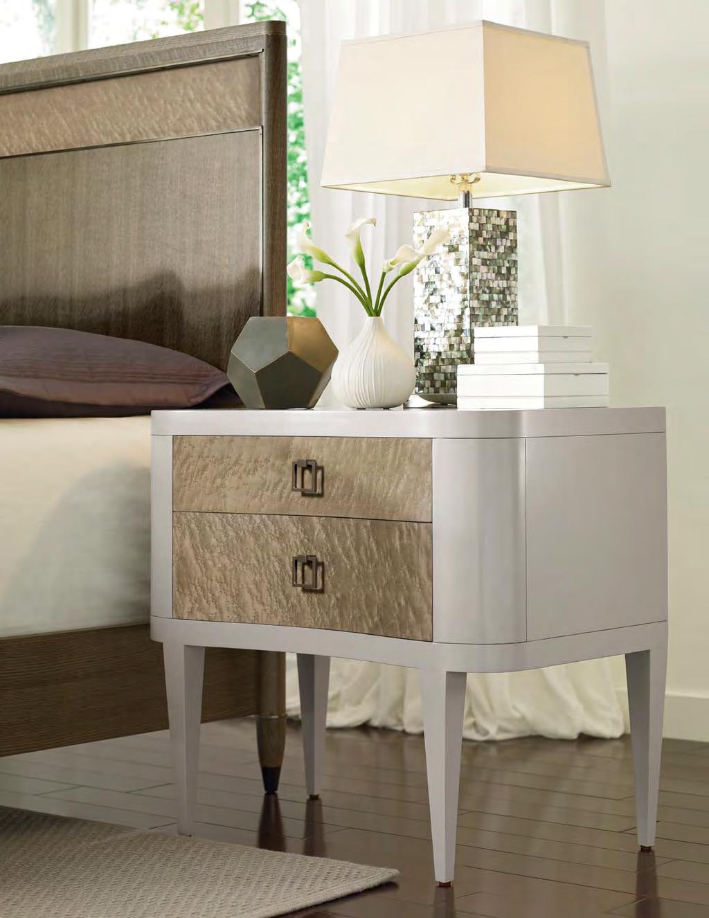 603-421 Watson Two Drawer Nightstand CLASSICS In a landscape cluttered by cheapened copies, beautiful designs with authentic materials have a way of standing out.