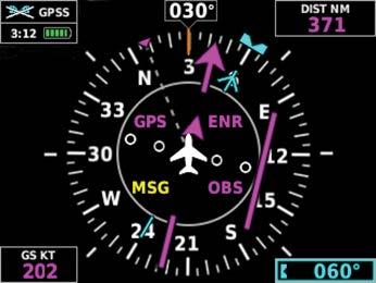 Flight Instruments System Overview Flight Instruments 2.2 HSI PAGE NOTE: The HSI Page can be configured as disabled in configuration mode.