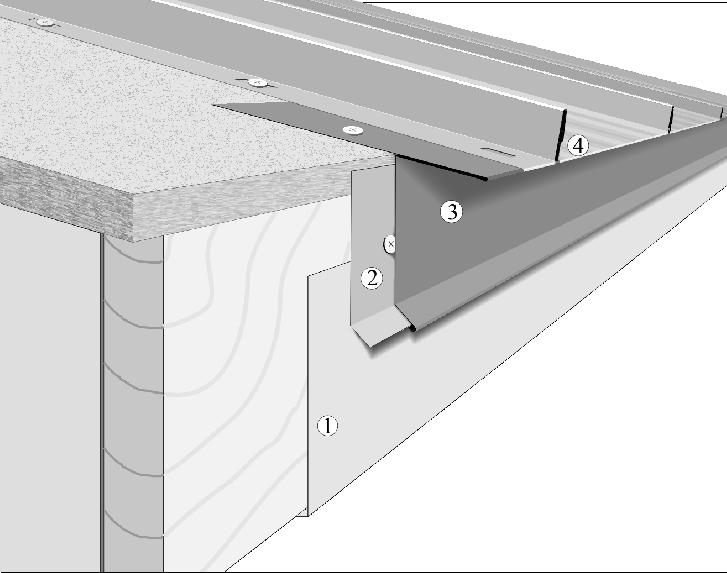 Screws applied to the nail strip of the standing seam secure the rest of the length of the.