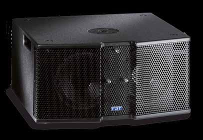 amplifier with switch mode power supply DSP processor with 4 available presets Control panel with combo XLR/Jack stereo
