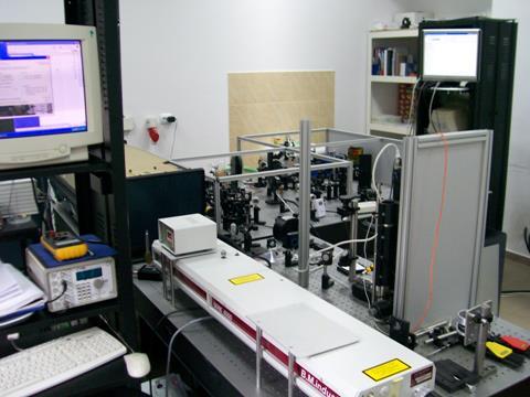 GIWALAS Experimental Room (2010) Computer control unit Clark MXR fs laser