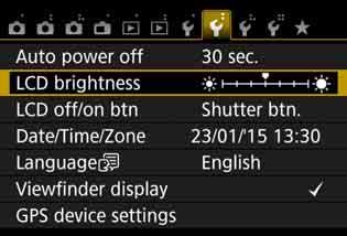 Handy Features 3 Adjusting the LCD Monitor Brightness You can adjust the brightness of the LCD monitor