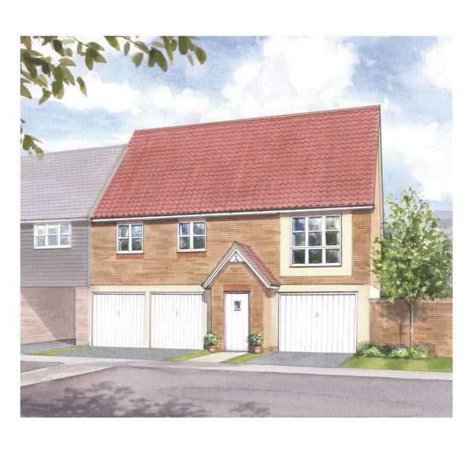 the Dean Plots 297 & 312 A delightful two bedroom coach house with spacious open plan living.