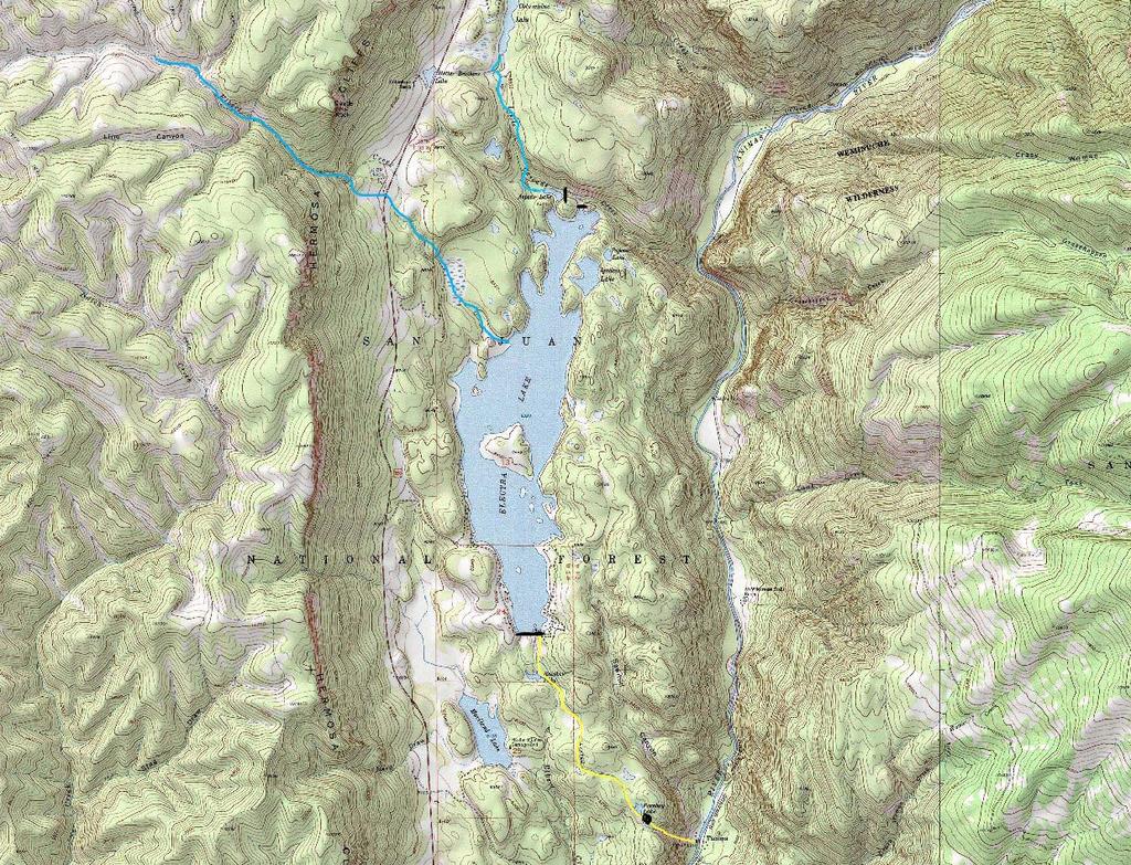 Lower Tacoma Project Columbine Lake Aspaas Dam Elbert Creek Stagecoach Dam Little Cascade Creek Animas