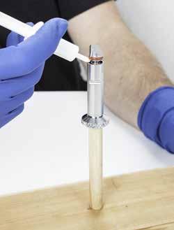 The remaining oil and syringe may be either stored or used in a second pull pin. NOTE: If the body gets completely filled, you will need to dump out approximately 5 8 drops.