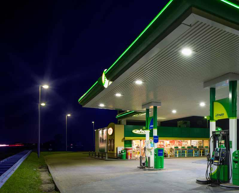 EOS on a petrol station EOS is integrated in Bever Innovations LED products. They are easy to install and there is no need for extra cables, because of its wireless character.