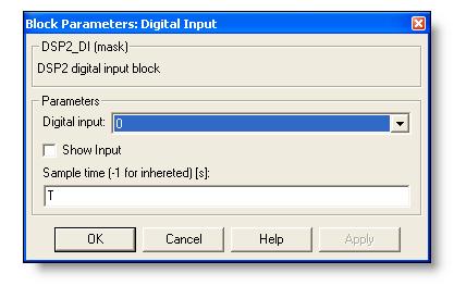 CHAPTER 4: DSP-2 BLOCK REFERENCES 26 Digital input Description: Figure 25 shows GUI of DSP-2 Digital Input block. DSP-2 controller has 3 optically isolated logical inputs.
