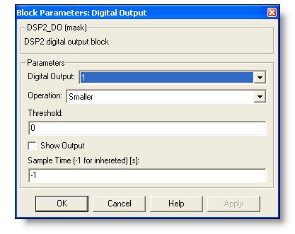 CHAPTER 4: DSP-2 BLOCK REFERENCES 27 Digital Output Description: Figure 26 shows the GUI of the digital output block. DSP-2 controller has only one optically isolated logic output.