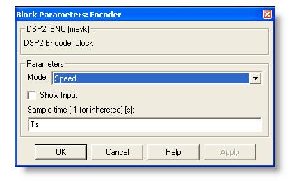 CHAPTER 4: DSP-2 BLOCK REFERENCES 31 Incremental Encoder Description: Block DSP-2_ENC enables sampling of the position and speed of an incremental encoder that is connected to DSP-2 controller.