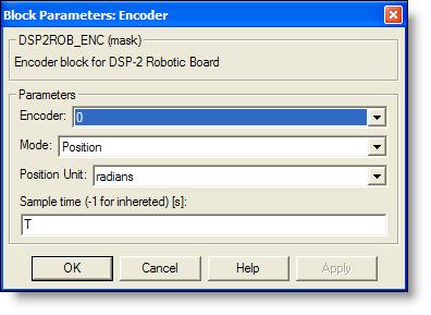 CHAPTER 4: DSP-2 BLOCK REFERENCES 47 Encoder Description: Block DSP-2 Encoder enables sampling of the position and speed of incremental encoders that are connected to the DSP-2 robotic controller.