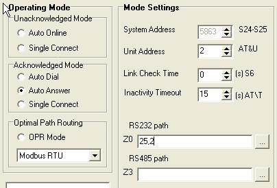 455U-D Radio Modem User Manual 3.7.2 Auto Answer (Auto-Connect Slave) The only configuration required for an auto-connect slave module is to enter its unit address.