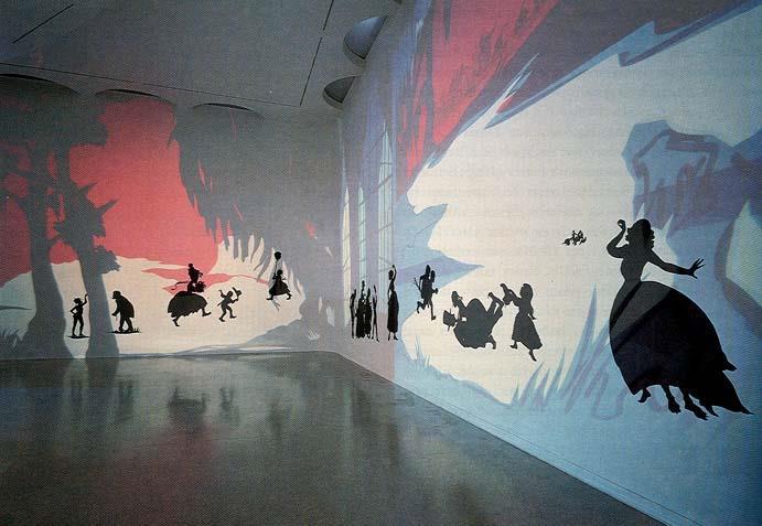 Kara Walker s installations reflect the treatment of African Americans during slavery as a way to