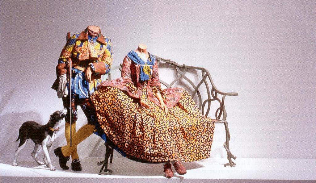 Yinka Shonibare s appropriations explore cultural-identity, colonialism and post-colonialism.