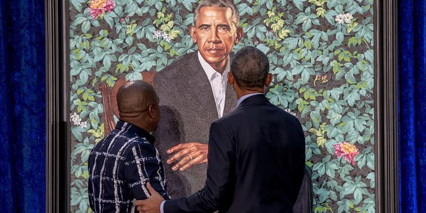Kehinde Wiley and Barack Obama