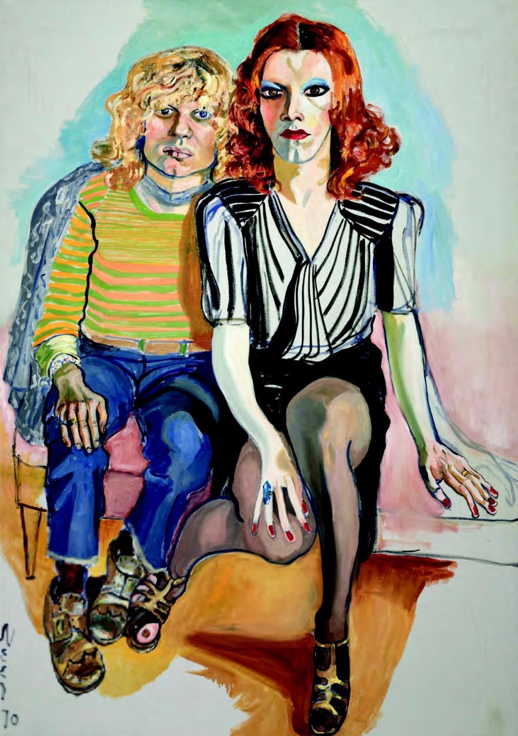 Alice Neel Jackie Curtis and Rita Red 60 x41.