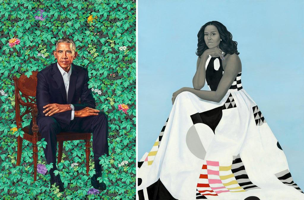 Kehinde Wiley Portrait of Barack Obama 2018