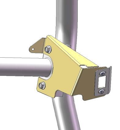 2. Rear Bracketery i) Remove 14mm bolts from lower mounting points on rear crossbar. Install Striker Mounting Brackets as shown (Fig.3).