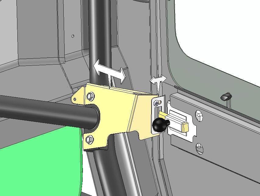 Tighten rear lower cross brace 14mm bolts (N in Fig.17). (NOTE: Plastic panel door frame may require trimming on some units.) Fig.