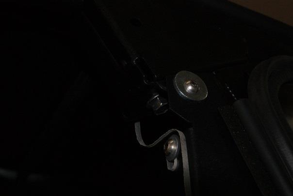 secure top of side panel using ¼ -20 1/2" lg button head with 1/4 x 1'' fender