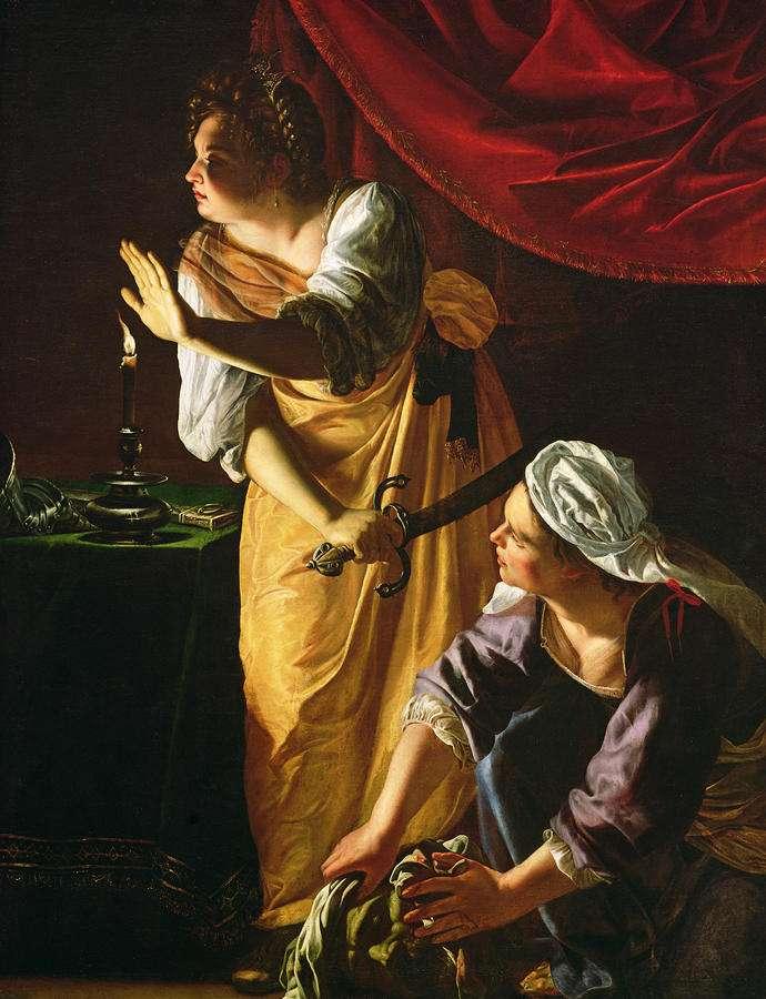 Gentileschi, Judith and Maidservant with the Head of Holofernes, ca. 1625.