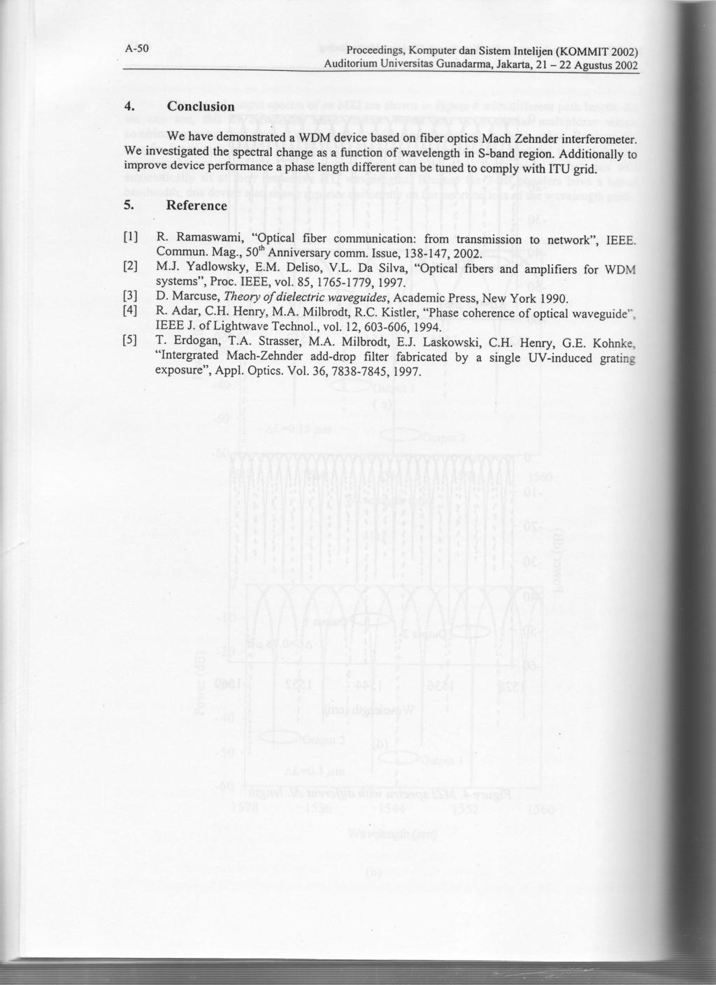 A-50 Proceedings, Kompuer dan Sisem nelijen (KOMMT 2002) Audiorium Universias Gunadarma, Jakara, 2l - 22 Aeusus 2002 4.