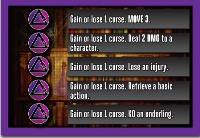 There are two ways that all Supernatural heroes can lose curse tokens: their special action and their hero bonus card.