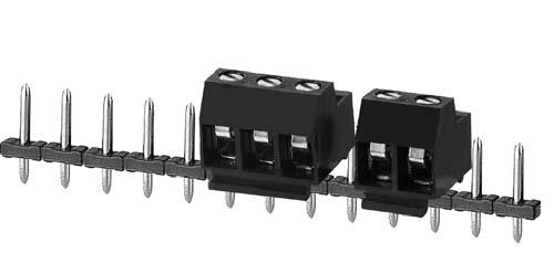 MAGNUM WIRE MANAGEMENT PRODUCTS Power Distribution Blocks Base & Rail Mount Euro-MAG Series Single & Double Row Connectors Pluggable Filtered Connectors EM505 Series Euro-Mag Terminal Blocks