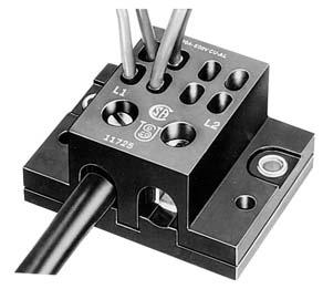 Operating Temperature: 150 C Design: Screw connections for field wiring. Quick connects reduce cost of internal wiring.