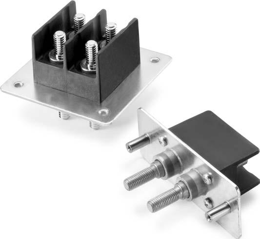 MAGNUM Filtered Terminal Blocks Featuring Integrated Solid Pin Design WIRE MANAGEMENT PRODUCTS Power Distribution Blocks Base & Rail Mount Euro-MAG Series Single & Double Row Connectors PCB Spring