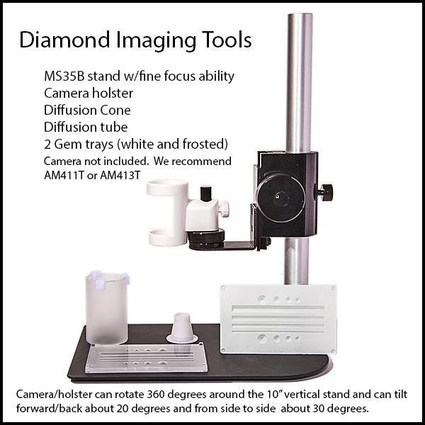 Diamond Viewing and Imaging Tool The Diamond Viewing and Imaging Tool was developed by me at the request of diamond dealers who needed a quick and inexpensive way to record important surface features