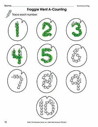 Froggie Went A-Counting Make numeral writing as easy as falling off a log with this toad-ally fun activity!