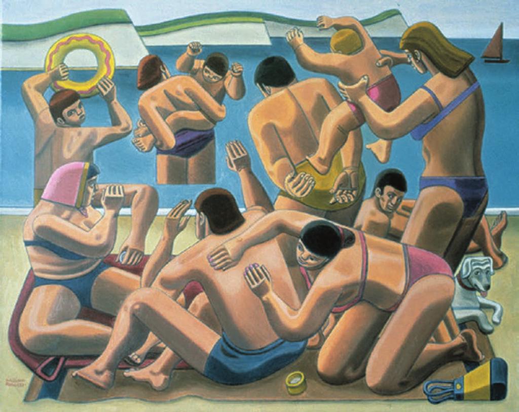 SECTION 1 ART STUDIES (continued) The Seaside (1966) by William Roberts oil on canvas (61 76 cm) 2.