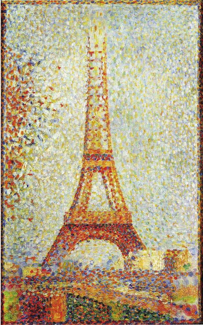 SECTION 1 ART STUDIES (continued) Eiffel Tower (1889) by Georges Seurat oil on panel (24 15 cm) 5. Built Environment What is your opinion of this painting?