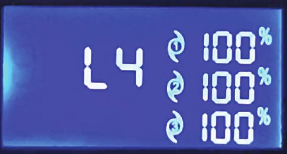 The LOOP IC Controller will display E4 indicating spectrum is saved.
