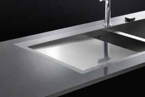 Shown with a Franke Planar Slim-Top sink. Inset sinks are the easiest style to install which keeps costs down.