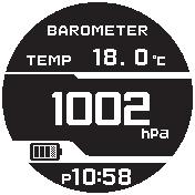 Altimeter Mode Use this mode to take an altitude reading for your current location.