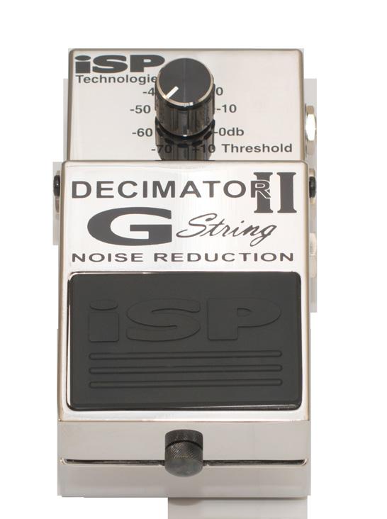 PEDALS DECIMATOR II DECIMATOR II G-STRING DECIMATOR II The Decimator II now includes a LINK IN and LINK OUT which allows two pedals to be linked via a common 1/8 inch Tip/Sleeve or Tip/Ring/Sleeve