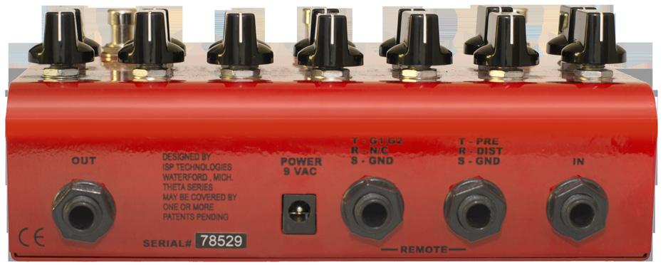 THETA PREAMP PEDAL Pre-Distort Preamp usable for overdrive of Distortion circuit or for clean tone shaping / overdrive Incredible tone shaping with Pre-Distort tone includes Bass, Mid Level, Mid