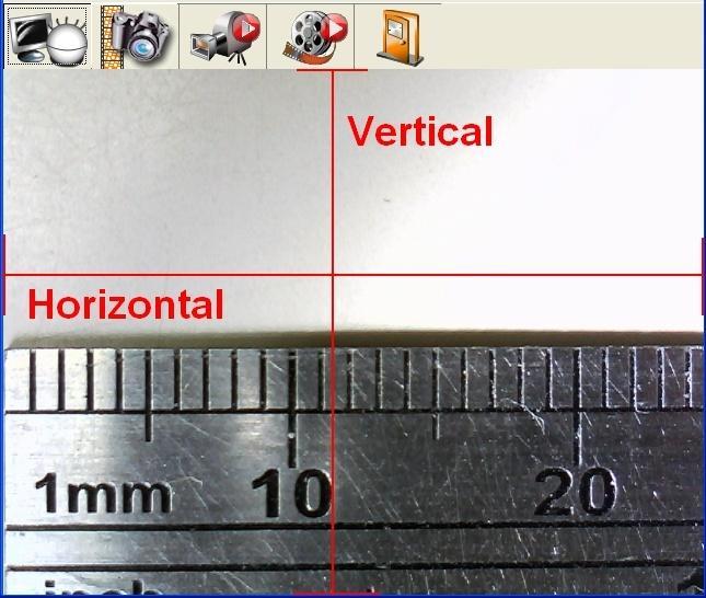 Fig.5-33 Horizontal and vertical measurement range (3) Calibrate contacted and non-contacted scale Contacted