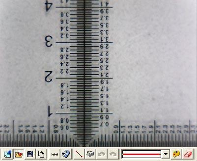 Using calibrator can be easier and accurate to get scale range. Fig.5-41 Horizontal scale range is 5.